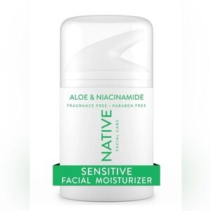 2 Native Facial Moisturizer for Sensitive Skin with Aloe and Niacinamide